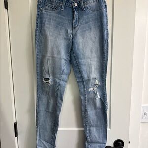 Jessica Simpson Light Blue Distressed Skinny Jeans